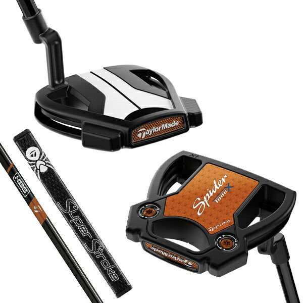 テーラーメイドメンズSpiderTOURXトゥルーパススパイダーツアーエックスブラッククランクネックパターKBSBLACKステップレススチールシャフトTaylorMade【25】