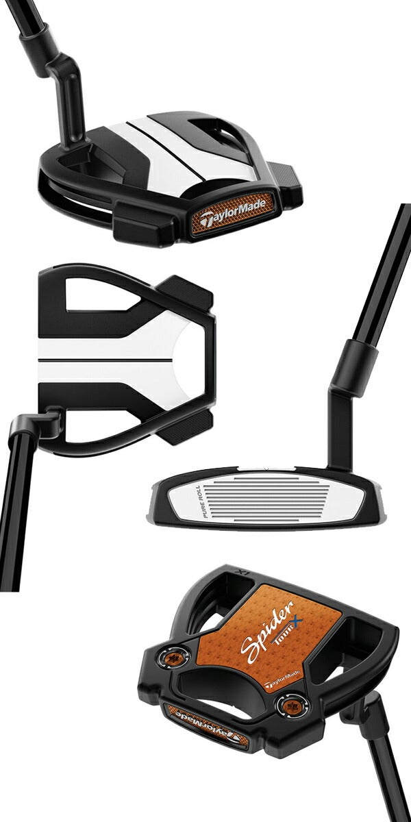 テーラーメイドメンズSpiderTOURXトゥルーパススパイダーツアーエックスブラッククランクネックパターKBSBLACKステップレススチールシャフトTaylorMade【25】