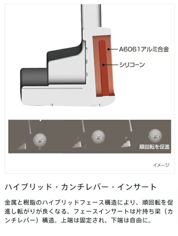 ブリヂストンゴルフメンズパターオリジナルスチールシャフトストレートブリヂストンゴルフオリジナルラバーパターグリップ（ブラック）BP-1【24】