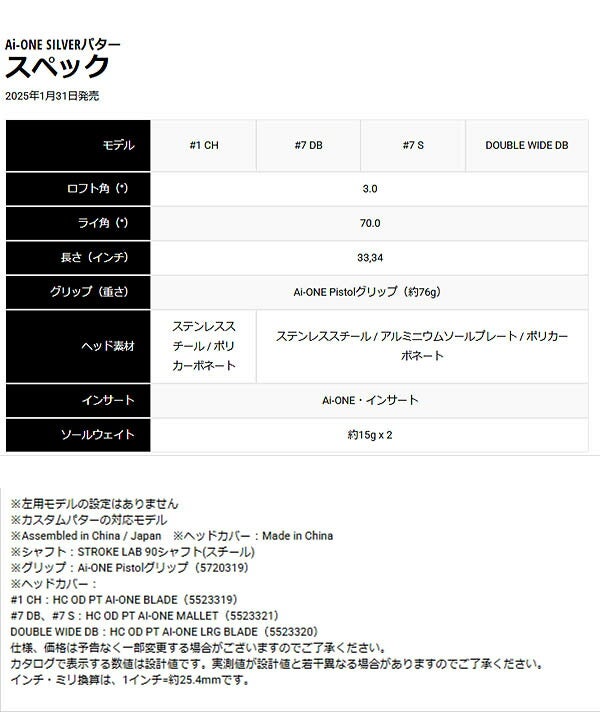 【数量限定】オデッセイメンズAi-ONEシルバーパターSTROKELAB90スチールシャフトODYSSEYパター【25】