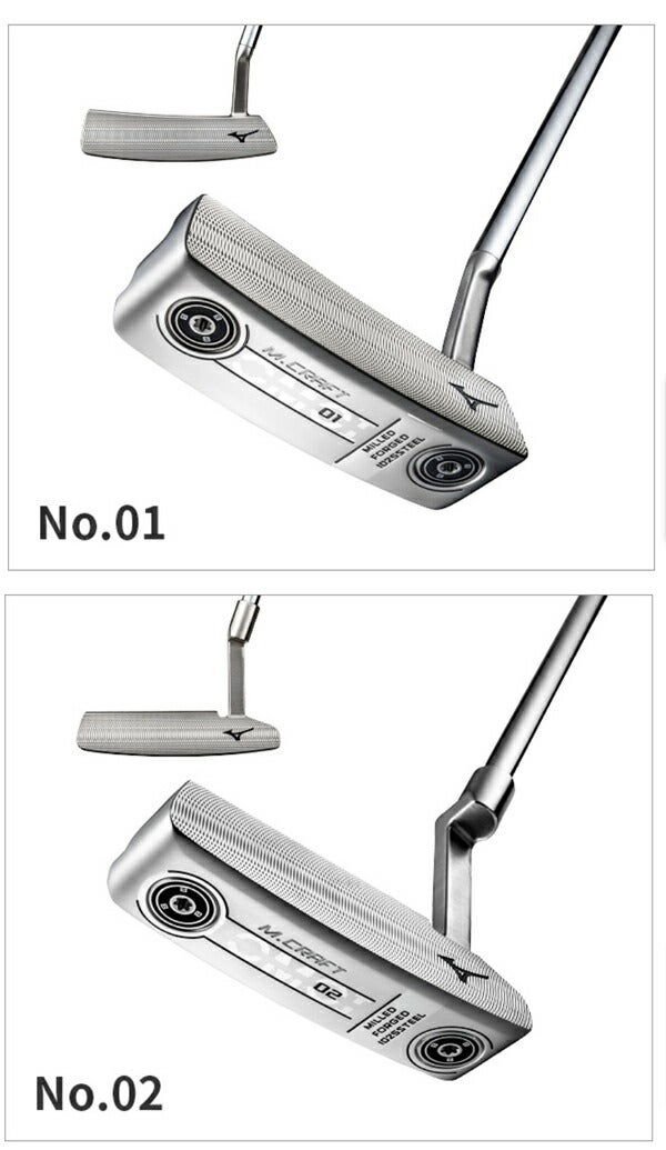 ミズノメンズMCRAFTOMOIパターダブルニッケル仕上げ【23】MIZUNOGOLF日本正規品