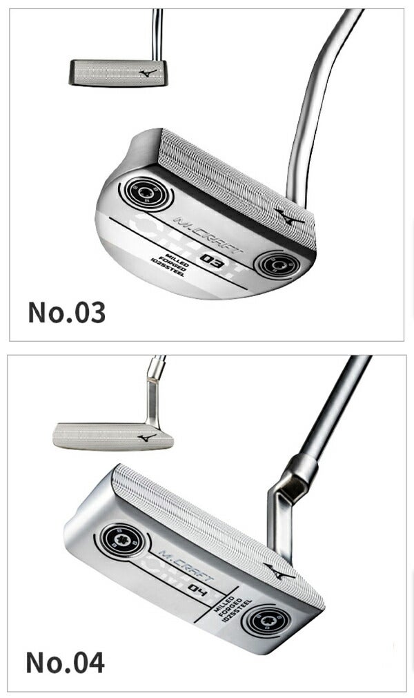 ミズノメンズMCRAFTOMOIパターダブルニッケル仕上げ【23】MIZUNOGOLF日本正規品