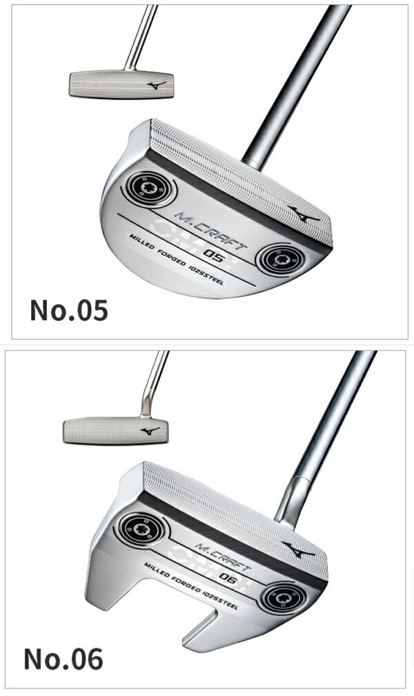 ミズノメンズMCRAFTOMOIパターダブルニッケル仕上げ【23】MIZUNOGOLF日本正規品