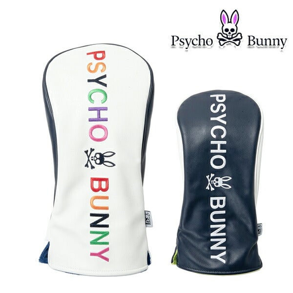 サイコバニー2024年秋冬モデルユニセックスPUドライバー用ヘッドカバーPBMG4FH1PsychoBunny【24】