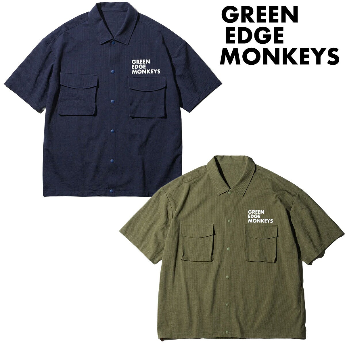 グリーンエッジモンキーズ2026年春夏モデルメンズKnitsoccerShirtニットサッカー半袖シャツ60358001【26SS】
