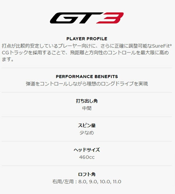 【特注】タイトリストメンズGT3ドライバーTensei1KBlue55カーボンシャフトTitleist【24】