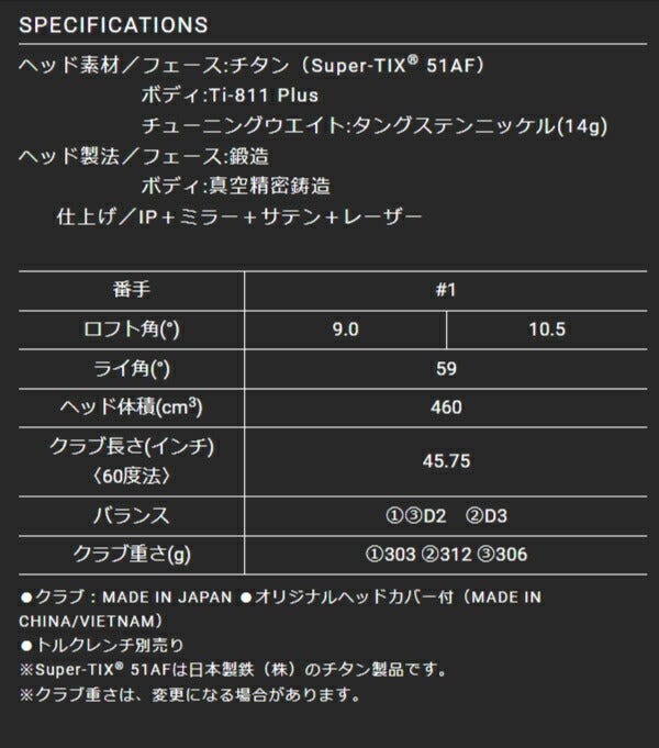 【レフティ／左利き用】ダンロップメンズスリクソンZXiMAXドライバーDiamanaZXi50カーボンシャフト【24】