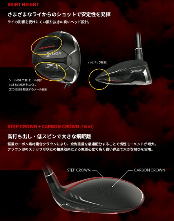 ダンロップスリクソンメンズZXMk-IIフェアウェイウッドDiamanaZX-IIカーボンシャフトSRIXON【22】