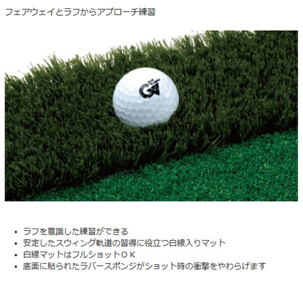 タバタ2WAYショット＆ラフマットGV-0264フェアウェイとラフからアプローチ練習に最適【24】