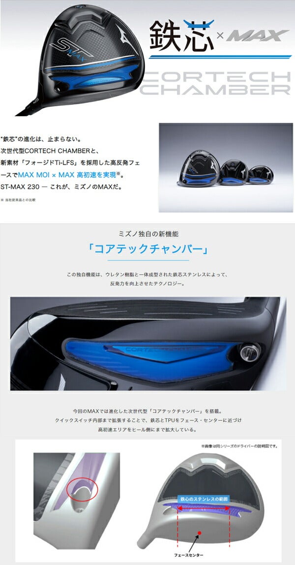 24SSミズノメンズST-MAX230フェアウェイウッドTOURADGMFカーボンシャフトMIZUNOゴルフ【24】