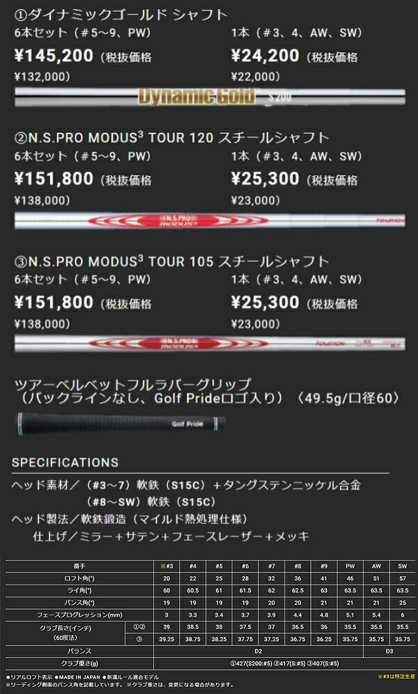 【特注】ダンロップメンズスリクソンZXi7アイアン6本組(5-9、PW)ダイナミックゴールドスチールシャフトゼットエックスアイSRIXONアイアンセット【24】