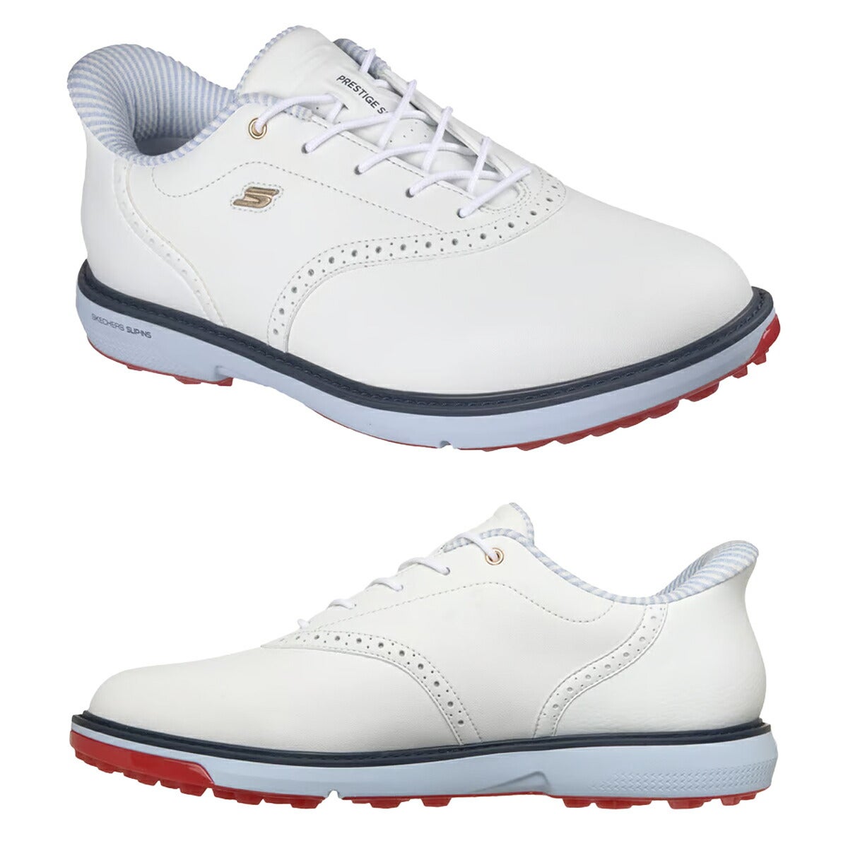 スケッチャーズメンズGOGOLFPRESTIGESLスリップインズゴープレステージシューレーススパイクレスゴルフシューズ2E相当防水214126【26SS】