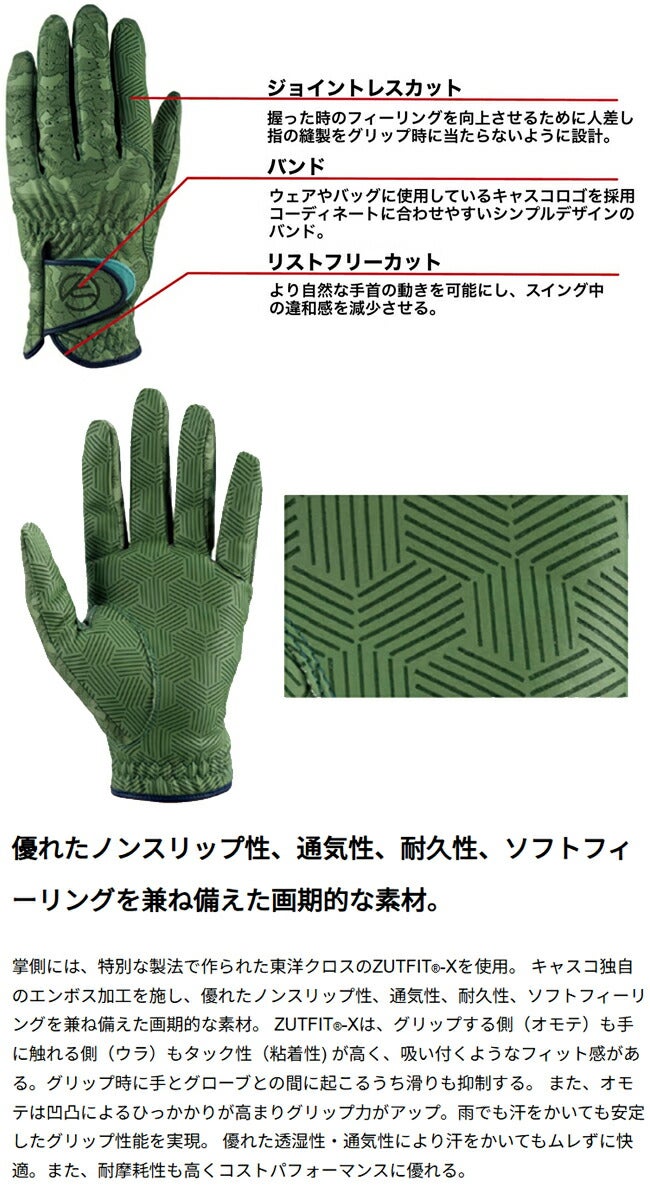キャスコメンズPaletteゴルフグローブsf2014kasco左手装着用左手用【20】ゴルフグローブ
