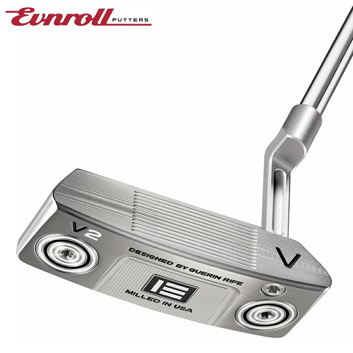 EVNROLLメンズイーブンロールV2シリーズパターV2-SPMidBladeKBSCTツアーパター120ステップレス0.370スチールシャフトEVNROLLツアータックネオブラックグリップ【26SS】