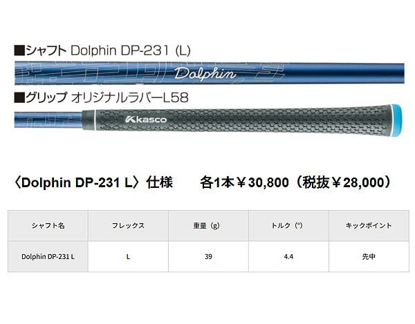 キャスコレディースDW-125GCopperウェッジDolphinDP-231カーボンシャフト【25】