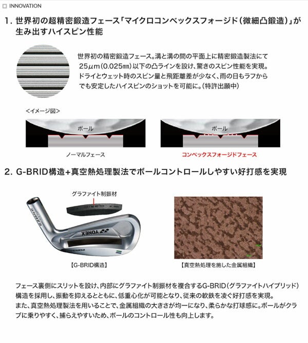 ヨネックスメンズイーゾーンW501ウェッジREXISSteelCoreW110カーボンシャフト【23】