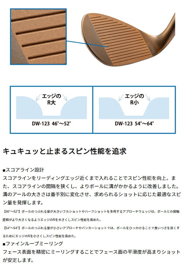 キャスコメンズドルフィンウェッジDW-123Copper銅メッキ仕上げNSPRO950GHneoスチールシャフト