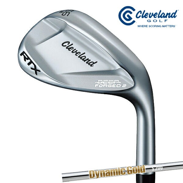 ダンロップメンズクリーブランドディープフォージド2ウェッジダイナミックゴールド(NEWデザイン)スチールシャフトClevelandGolf【23】