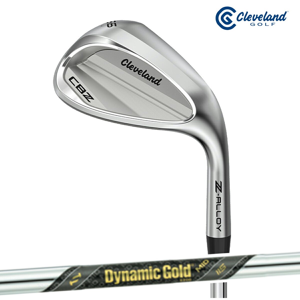 【メーカーカスタム】ダンロップクリーブランドメンズCBZウェッジダイナミックゴールドMID115スチールシャフト【26SS】