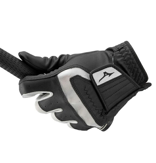 ミズノメンズ25MXエムエックスゴルフグローブ左手用合成皮革5MGML553左手装着用【25】