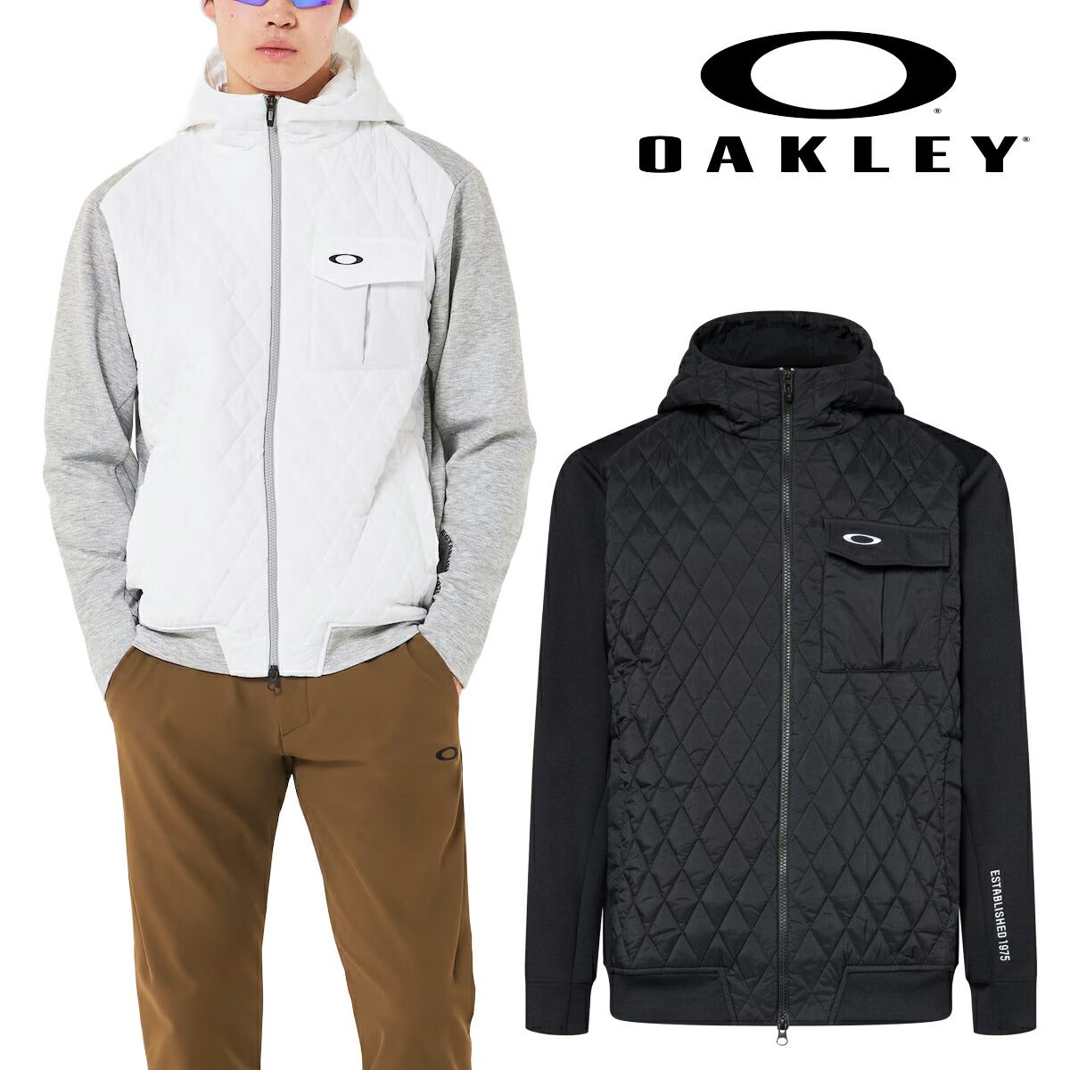 オークリー2025年秋冬モデルメンズOAKLEYHYBRIDPUFFFLEECE8.0フリースFOA408280ハイブリッドジャケット【25】