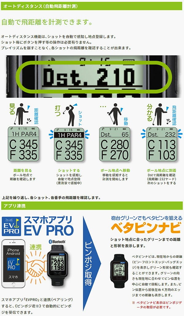 イーグルビジョンWATCH6ゴルフナビEV-236EAGLEVISIONWATCH6【22】時計型GPSナビ