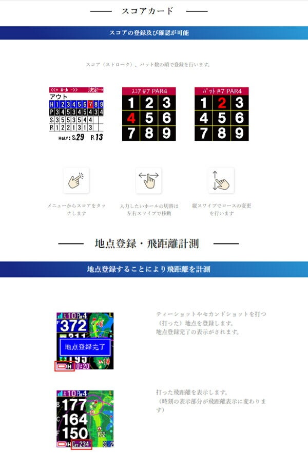 ショットナビGPSゴルフナビAIREX腕時計タイプ世界最小・最軽量を実現【23】