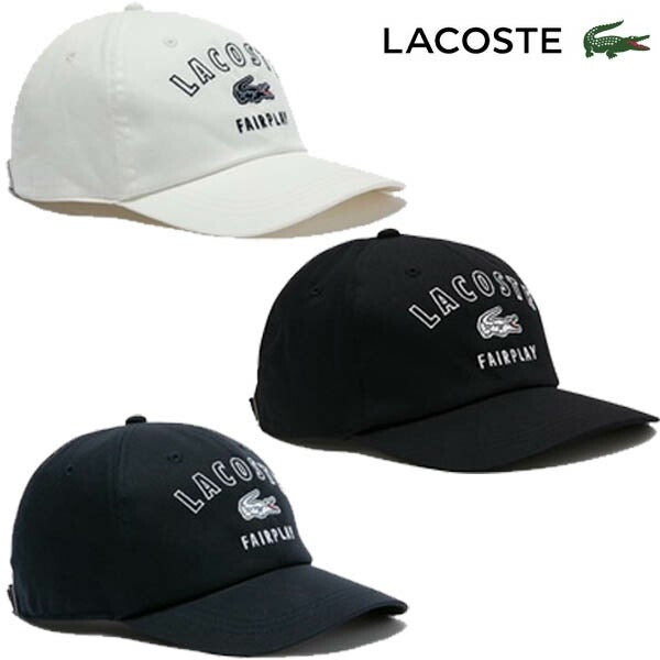 ラコステ2024年秋冬モデルメンズ刺繍入り6方キャップRK3502J-99LACOSTE【24】