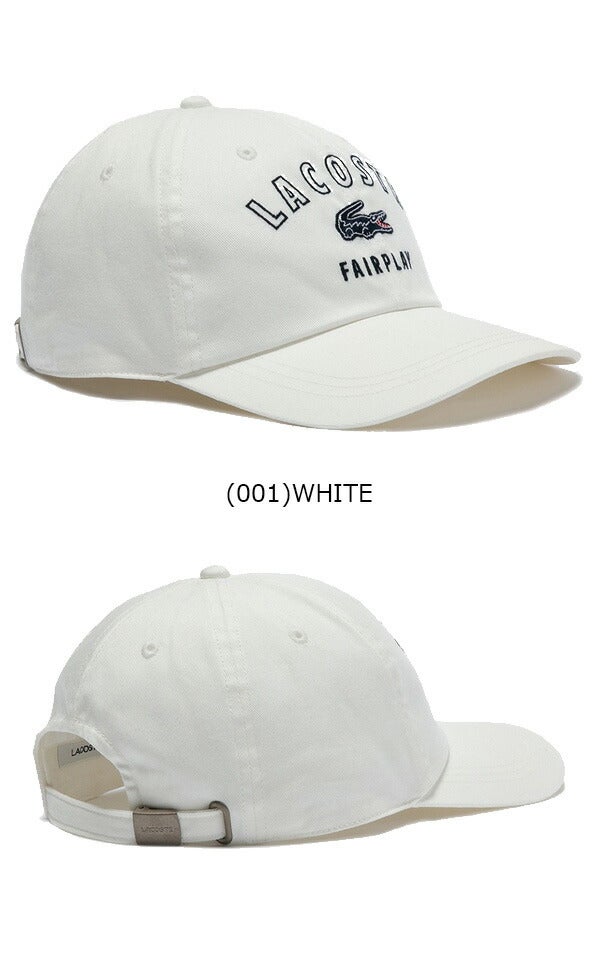 ラコステ2024年秋冬モデルメンズ刺繍入り6方キャップRK3502J-99LACOSTE【24】