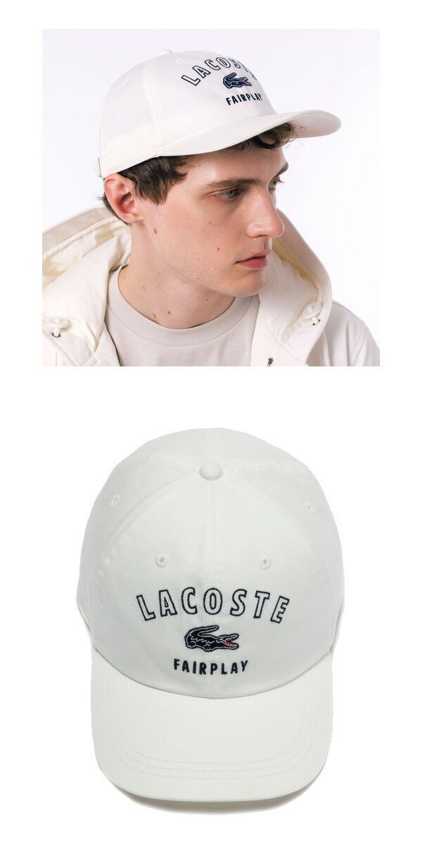 ラコステ2024年秋冬モデルメンズ刺繍入り6方キャップRK3502J-99LACOSTE【24】