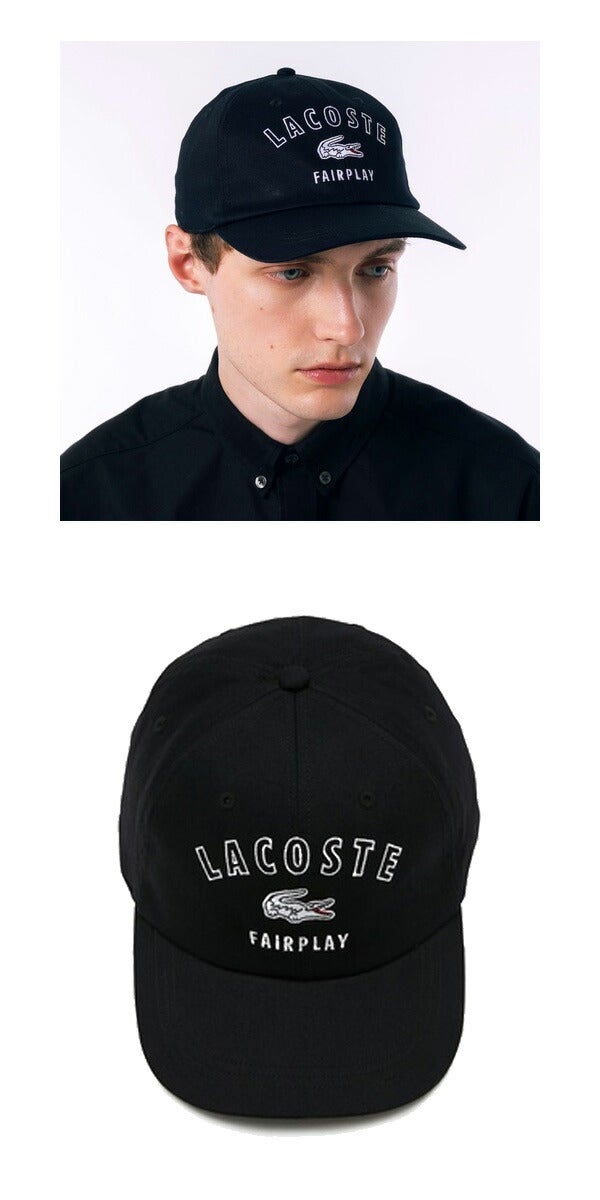 ラコステ2024年秋冬モデルメンズ刺繍入り6方キャップRK3502J-99LACOSTE【24】