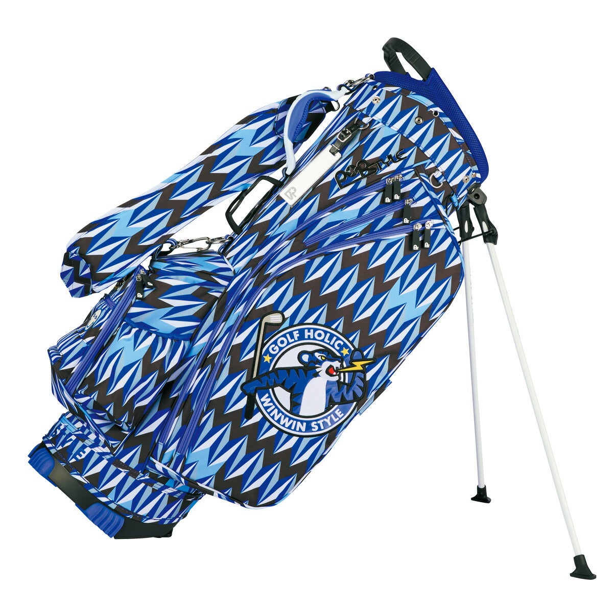 ウィンウィンスタイルGOLFHOLICICONVer.LST軽量スタンドキャディバッグ3kg9型47インチ対応5分割ネームプレート付属刻印タイプCB-183【26SS】