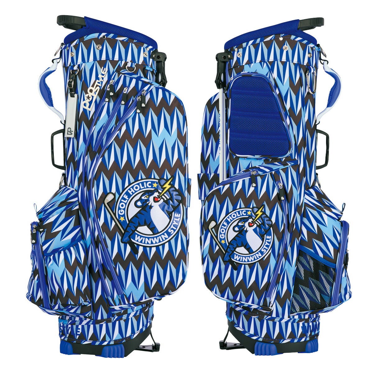 ウィンウィンスタイルGOLFHOLICICONVer.LST軽量スタンドキャディバッグ3kg9型47インチ対応5分割ネームプレート付属刻印タイプCB-183【26SS】