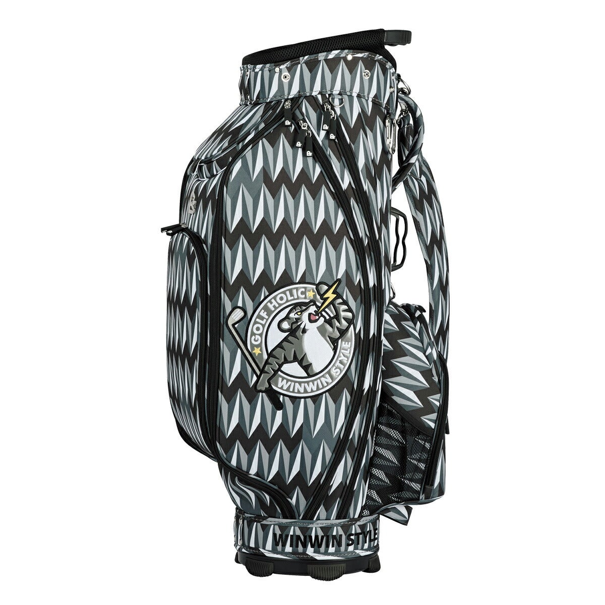 ウィンウィンスタイルGOLFHOLICICONVer.キャディバッグ3.5kg9型47インチ対応5分割ネームプレート付属刻印タイプCB-186【26SS】