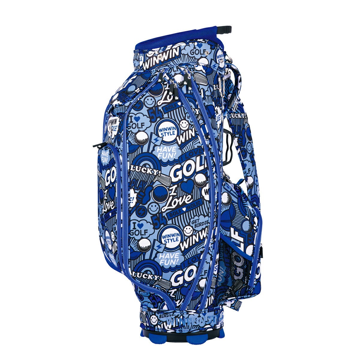 ウィンウィンスタイルGOODTIMEHOLIDAYキャディバッグ3.4kg9型47インチ対応5分割ネームプレート付属刻印タイプCB-194【26SS】
