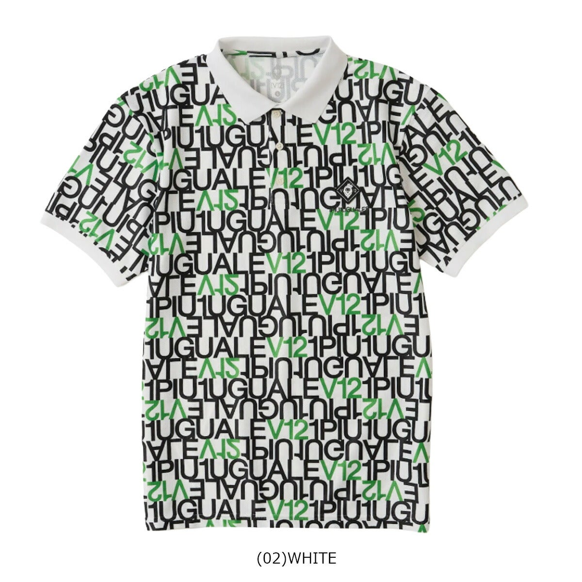 V122026年春夏モデルメンズV12113LETTERPOLO半袖シャツV122611-PL16【26SS】