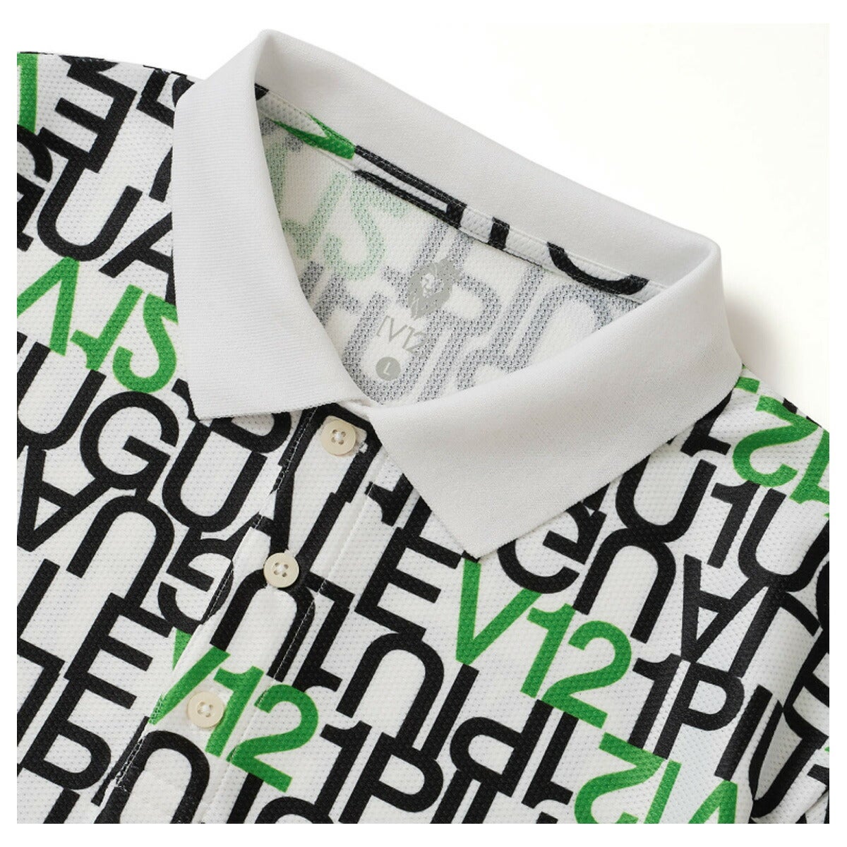 V122026年春夏モデルメンズV12113LETTERPOLO半袖シャツV122611-PL16【26SS】