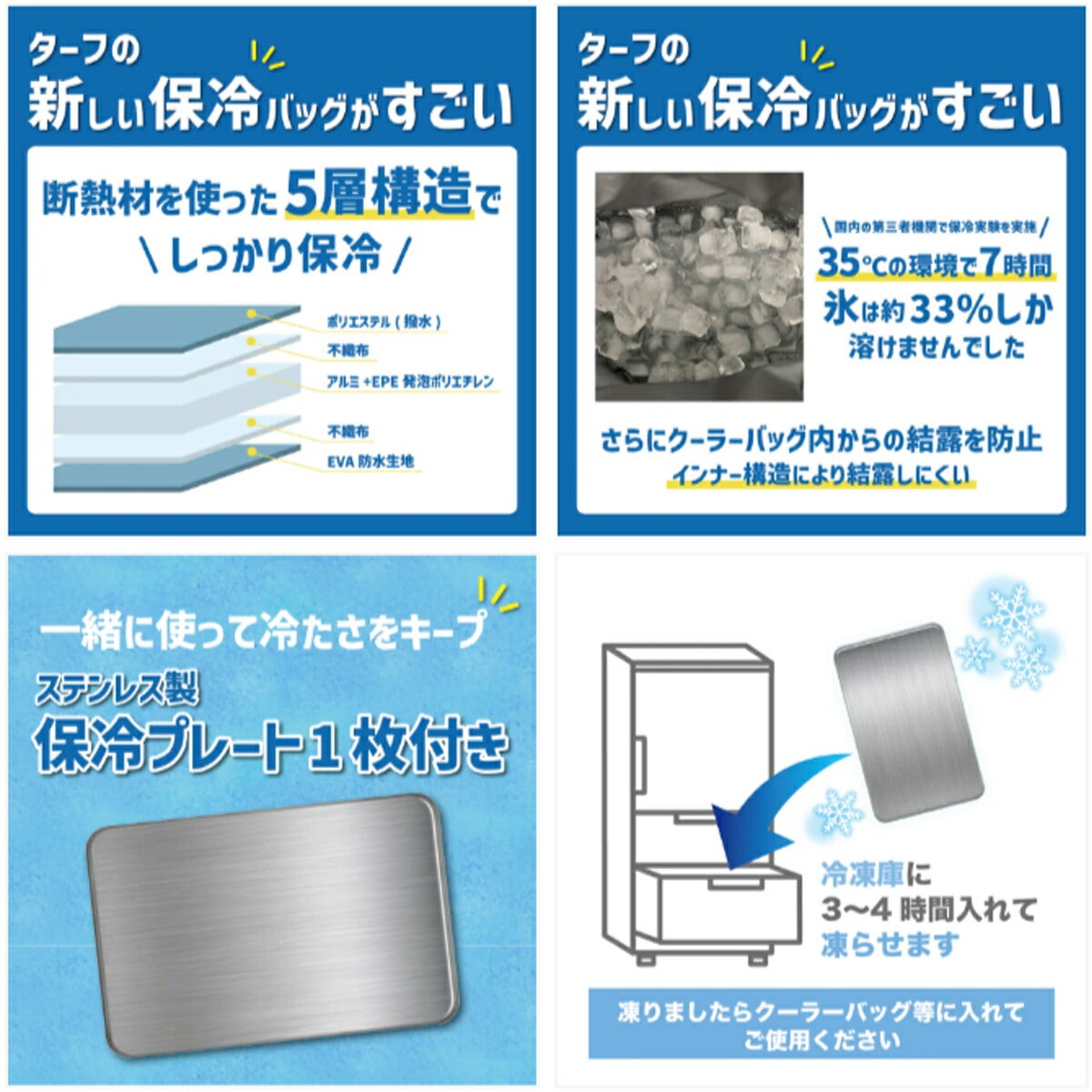 ターフデザイン大容量クーラーバッグ（500mlペットボトル8本収納）TDCLB-BF72【26SS】