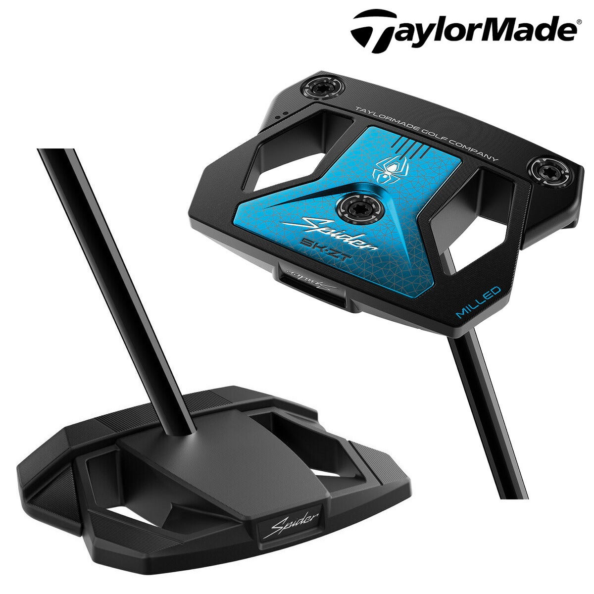 テーラーメイドメンズSPIDERZTBLACKスパイダーゼロトルクブラックスタンダードパターKBSCTPutter120SteplessBlackシャフト【26SS】