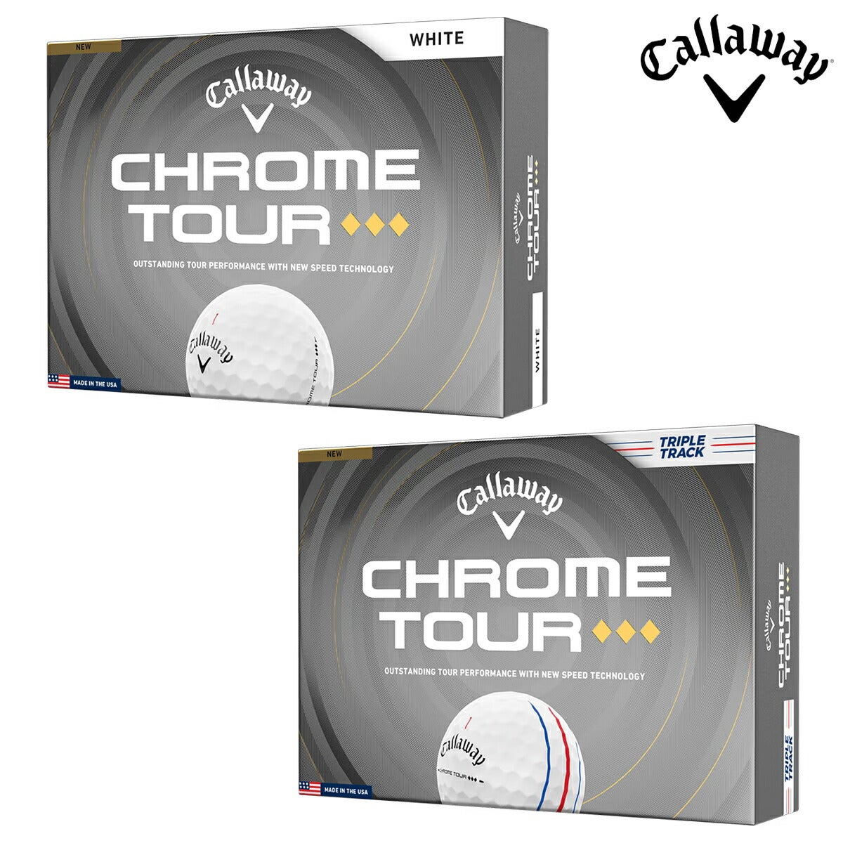 キャロウェイゴルフクロムツアートリプルダイヤモンドCHROMETOURゴルフボール1ダース【26SS】