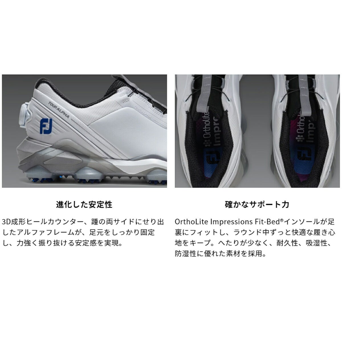 フットジョイメンズTourAlphaBOA26ツアーアルファボアスパイクゴルフシューズ3E相当パルサーLP(FTS3.0)防水人工皮革【26SS】