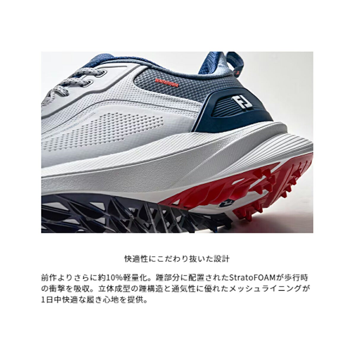 フットジョイメンズProSLLACED26プロエスエルレースドスパイクレスゴルフシューズ3E相当防水人工皮革【26SS】