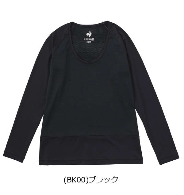 ルコック2025年春夏モデルレディースストレッチフォーサーメッシュ長袖アンダーシャツQGWXJM01【25】