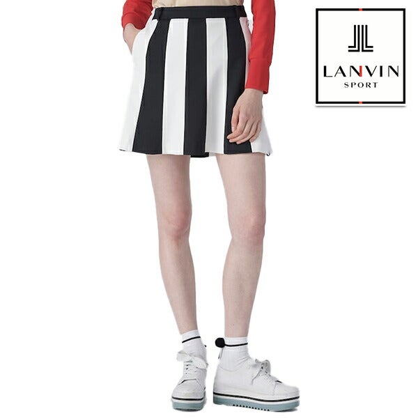 ランバン2025年春夏モデルレディースUVボーダーデザインAラインスカートVG5SSK31LLANVIN（ランバン）ランバンスポール【25】