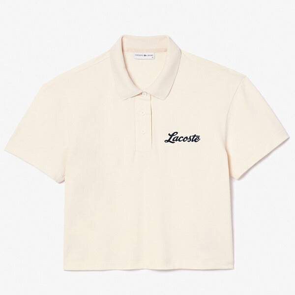 ラコステ2025年春夏モデルレディースショート＆ワイドゴルフ半袖ポロシャツPF8601-10LACOSTE【25】