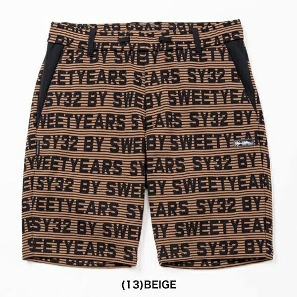 SY322025年春夏モデルメンズSYGJQLOGOBORDERショートパンツSYG-25S016【25】