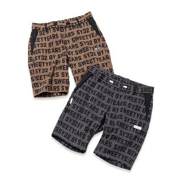 SY322025年春夏モデルメンズSYGJQLOGOBORDERショートパンツSYG-25S016【25】