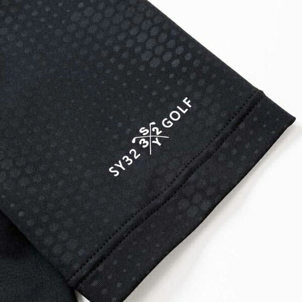 SY322025年春夏モデルメンズG-002EMBOSSSTRETCHモックネック半袖シャツSYG-25S024【25】