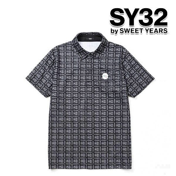 SY322025年春夏モデルメンズBOXGRAPHICKANOKOCOLLAR半袖シャツSYG-25SABS018【25】