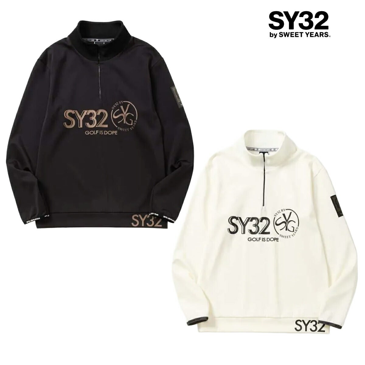 SY322025年秋冬モデルメンズMATNEOPRENEPULLZIPSWEATスウェットSYG-25A1-26ハーフジップ【25】